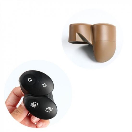 2pcs Car Front Steering Wheel Button Rubber Cover Trim For Benz E W211 2006-2008