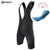 DAREVIE Herren Rad-Trägerhose Italien Elastische Schnittstelle® 120kg/m³ Polster PRO Level Radhose Herren MTB Rennrad Trägerhose