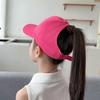 Children's Sweet Embroidered Ponytail Bow Baseball Cap - Breathable, Thin Sun Hat