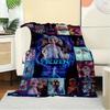 1pc Flannel Frozen Elsa Anna Olaf Kristoff Sven Sofa Throw Blanket Bed Coverlet Gift Home Decor Winter Wonderland Movie Poster
