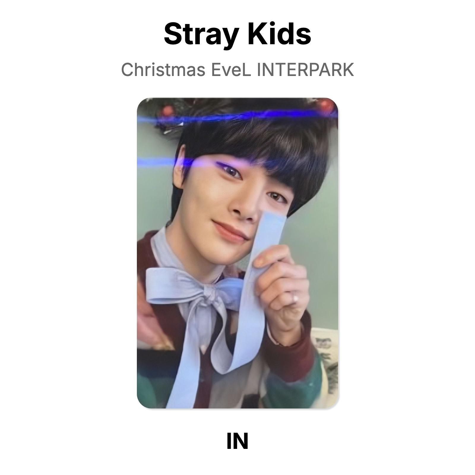 Stray Kids Christmas EveL INTERPARK Official Photocard I.N