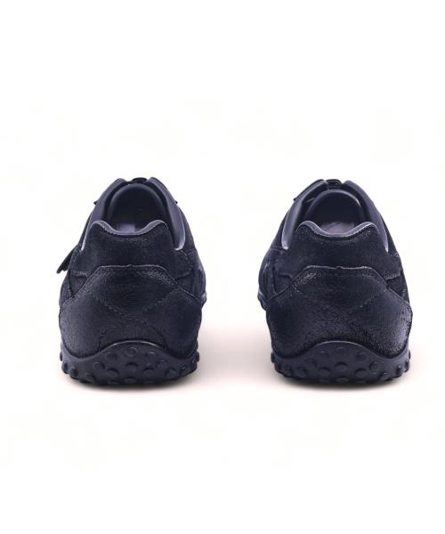 [YASE] Spider Wax Washed Sneakers Black 0037FWTBK