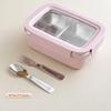 Divided Bento Lunch Box Detachable Lid Student Portable Large Capacity Sealed Lunch