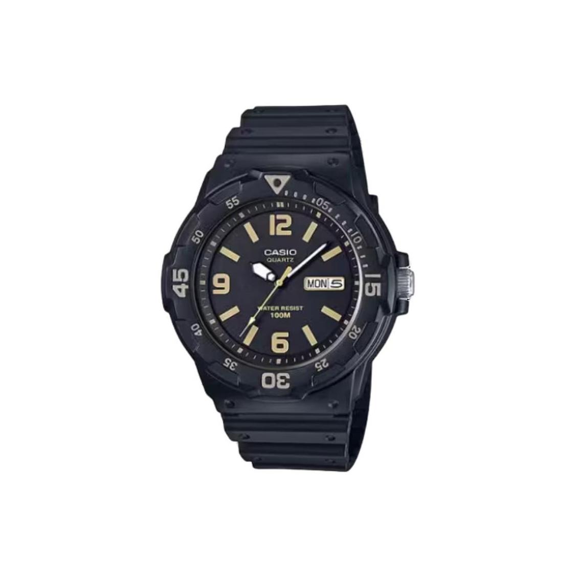 CASIO Универсальные Черные Часы MRW200H-1B3V MRW200H-1B3V Black Dial