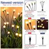 Solar Powered Garden Lights Firefly Lights 6/8/10 LED Outdoor Waterproof Vibrant Swaying Lights for Patio Pathway Decoration