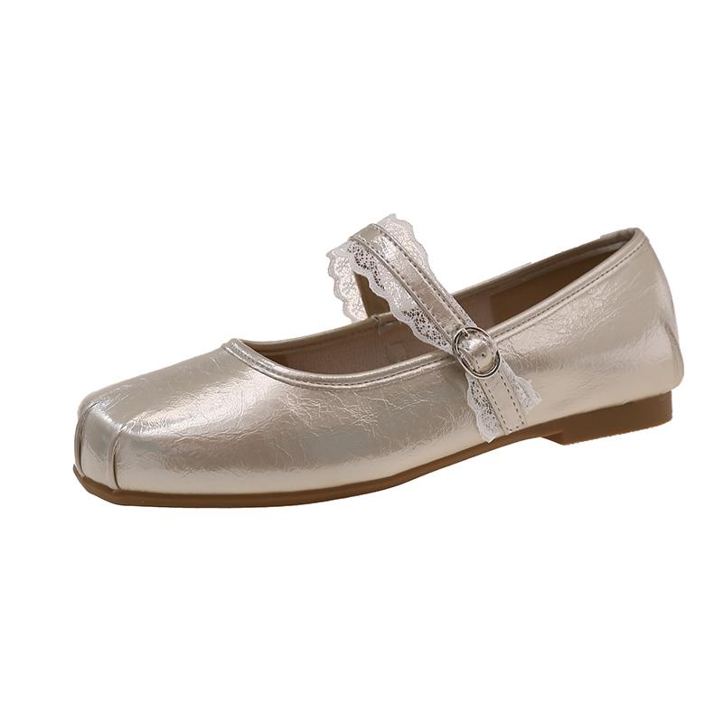 

Fashion French Flat-bottomed 2025 New Shallow Summer Single Shoes, New Chinese-style Women s Mary Jane Shoes 40