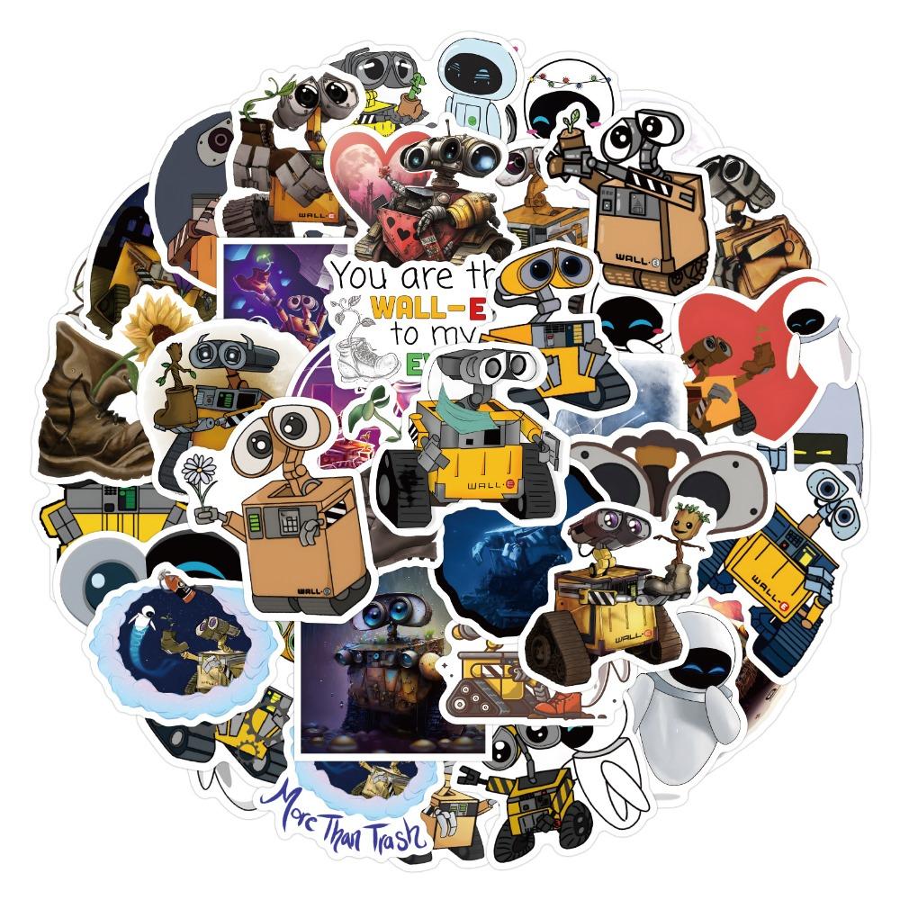 50 stuks Cartoon Walle Graffiti Stickers Koffer Waterbeker Schrijfwaren Mobiele Telefoon Auto Laptop Koelkast Decoratie Doe-het-zelf Stickers