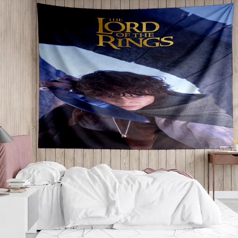The Lord of the Rings Print Tapestry, Backdrop, Easy Setup, Ideal for Bedroom, Office & Living Room, with Aesthetic Wall Hanging Decor.