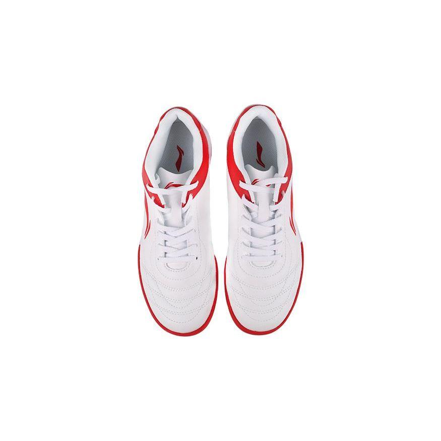 Li Ning Mládež Dětské TF Tráva Protiskluzové Proti okopu Tlumení nárazů Nízké kopačky Dětské kopačky Bílá Červená YSTT006-1