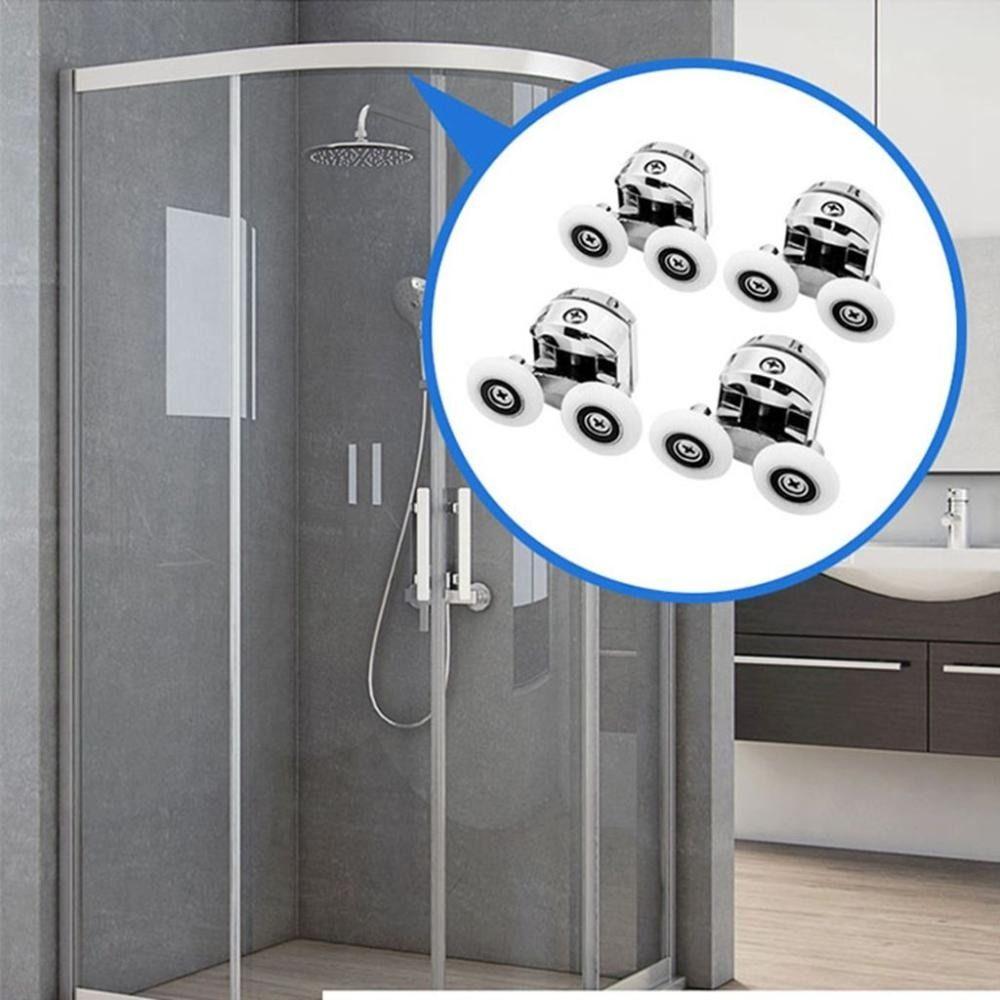 Top / Bottom Door Wheels 23/25mm Sliding Door Parts Replacement Rollers  Shower Door Replacement