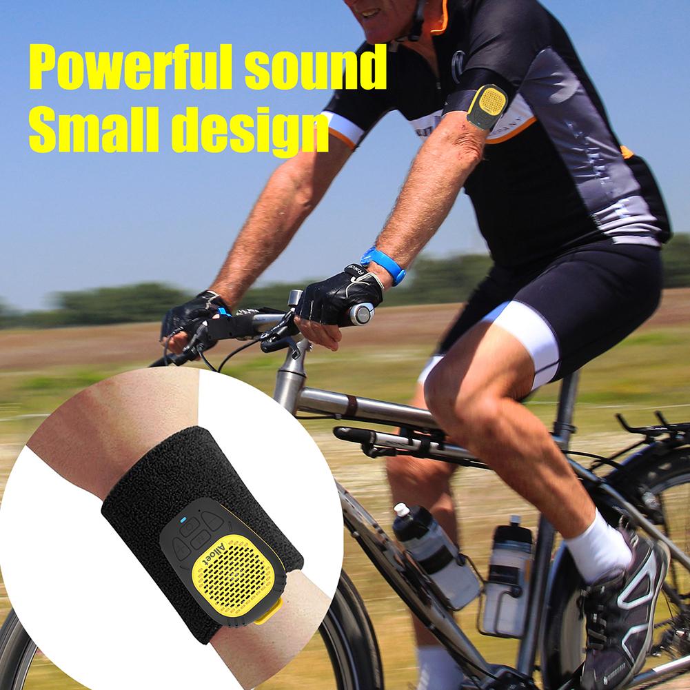 Wearable Bluetooth-Compatible5.3 Speaker with Strap Magnetic Clip-On Wireless Portable Speakers Small Speaker for Cycling/Hiking