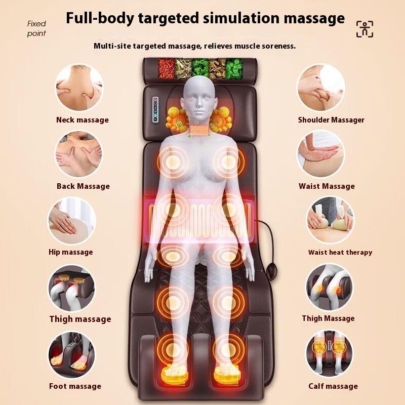 Full body mattress mattress Household cervical massage instrument Electric shoulder neck waist back cushion