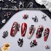 10 Stücke Halloween Element Nagel Diamant Menschlicher Schädel Spinne Form Diy Charms Dekoration Persönlichkeit Stereoskopischen