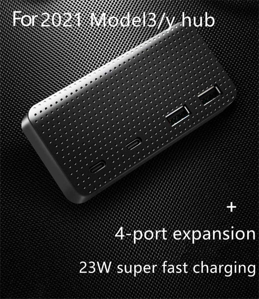For Model 3 Y Accessories USB Splitter Hub HUB Docking Station Speed Hub