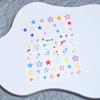 Summer Dopamine 3D Nail Stickers: Cute Heart, Starburst, Smiley Face, and Star Embossed Decals