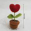 Hook Woven Finished Small Potted Plant Simulation Flower Potted Plant Flower Decoration Creative Gift Ornament