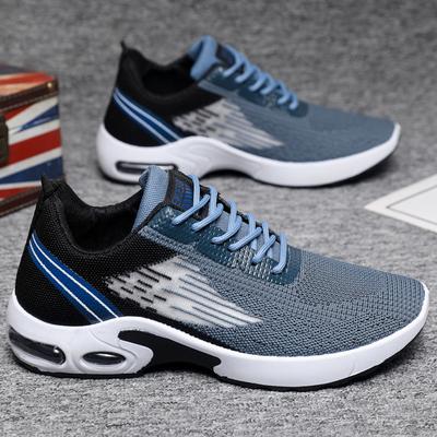 Herrenschuhe Sommer Mesh atmungsaktive Sportschuhe Luftpolster Laufschuhe trendige Mode Einzelschuhe Farbabstimmung große Größe Freizeitschuhe