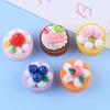 3D Cartoon Cake Food Toy Resin Charms: DIY Cream Glue Accessories for Crocs & Crafts