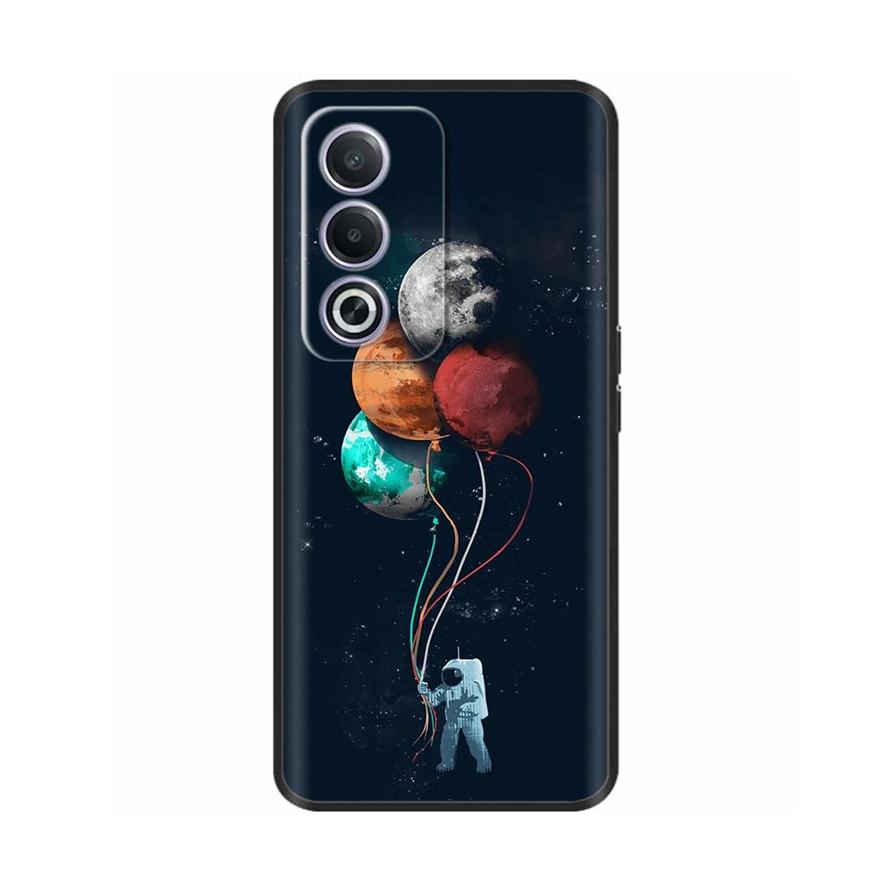 Phone Case for OPPO K12X 5G 6.67" CPH2667 Protection Luxury  Soft Black Silicone Shockproof Shell Painted Back Cover Funda Coque