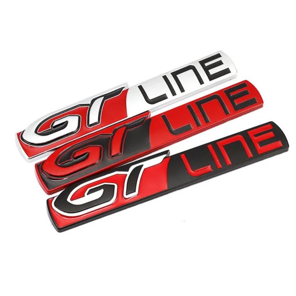 For GT Line Logo 308 508 Car Rear Boot Trunk Tailgate Emblem Side Fender Badge Decals Stickers