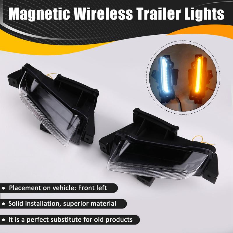 AUTO White Daytime Running Light Yellow Turn Signal Fog Lights For Chevy Camaro ZL1 RS 1LT 2016 2017 2018