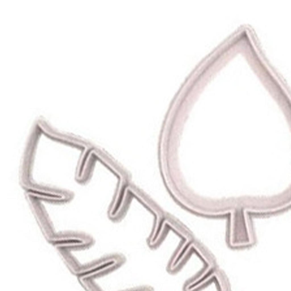 4 stk Tropiske Blader Kakeutstikkersett Palmeblader Fondantutstikkere Form for Luau Kakedekorering