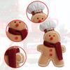 Luminous Gingerbread, No-Face, and Rudolph Christmas Ornament Dolls