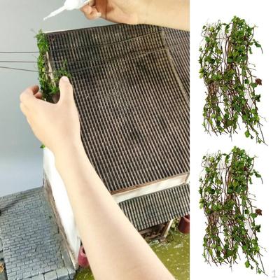 Set Of 2 Miniatures Vine Plant Model For Scenery DIY Modification Accs
