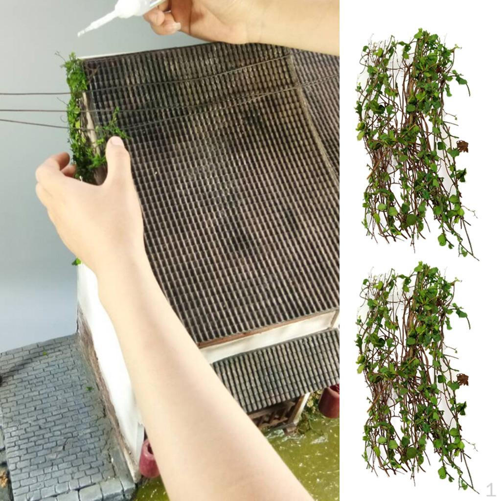 

Набор из 2 миниатюрных моделей вьющихся растений для ландшафта, аксессуары для DIY-модификации