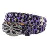 Bohemian Women's Leopard Print Rhinestone Leather Belt - Ethnic Style Versatile Accessory