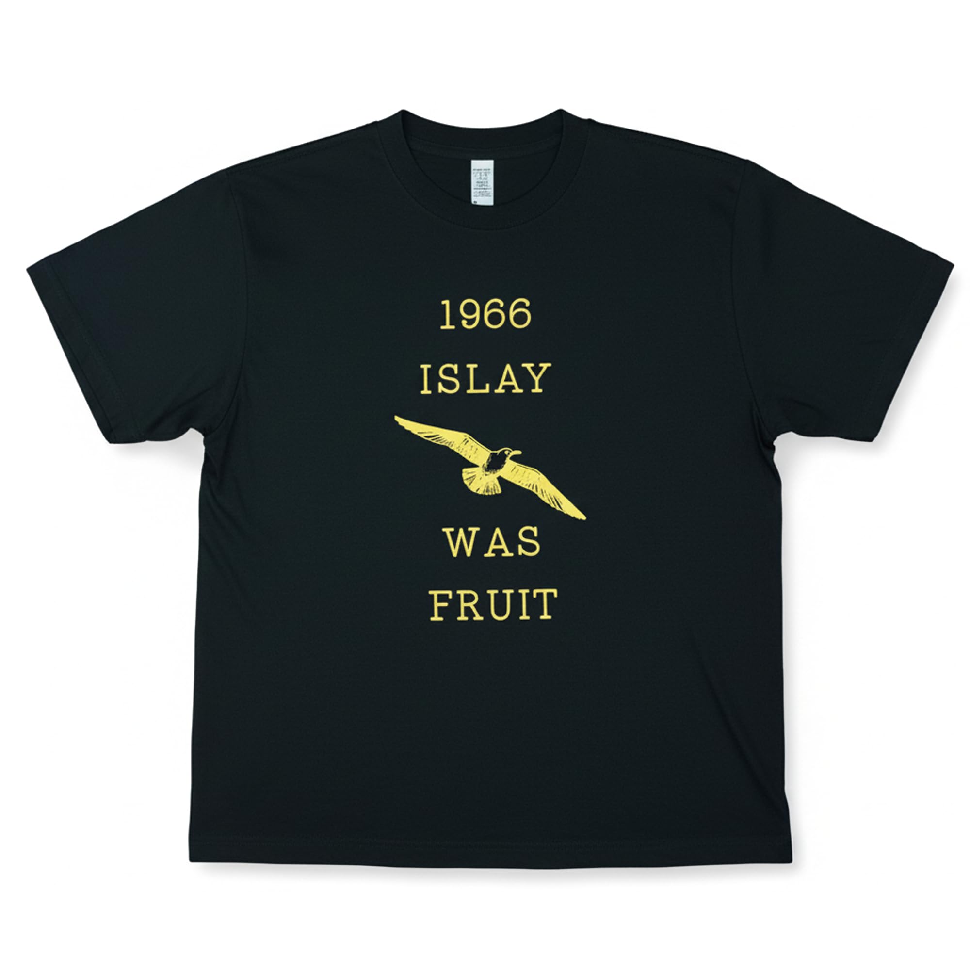 

ALCOHOLIDAY 1966 Iray Round Double Whiskey Single Malt Winter T-Shirt, 5.6 oz., 100% Cotton, Neck, Stitching, Design, Stylish, Unisex, Spring, Summer,