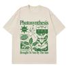 Photosynthesis Cat Funny Meme Tshirt Unisexs Unisex Vintage Tshirt Shortsleeved Loose Casual Cotton Oversized Summer Tshirts