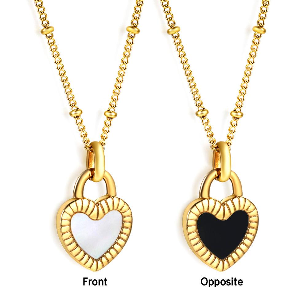 Dainty Gold Necklace With Heart Pendant Minimalist Fashion Jewelry For Women Delicate Layering Chain