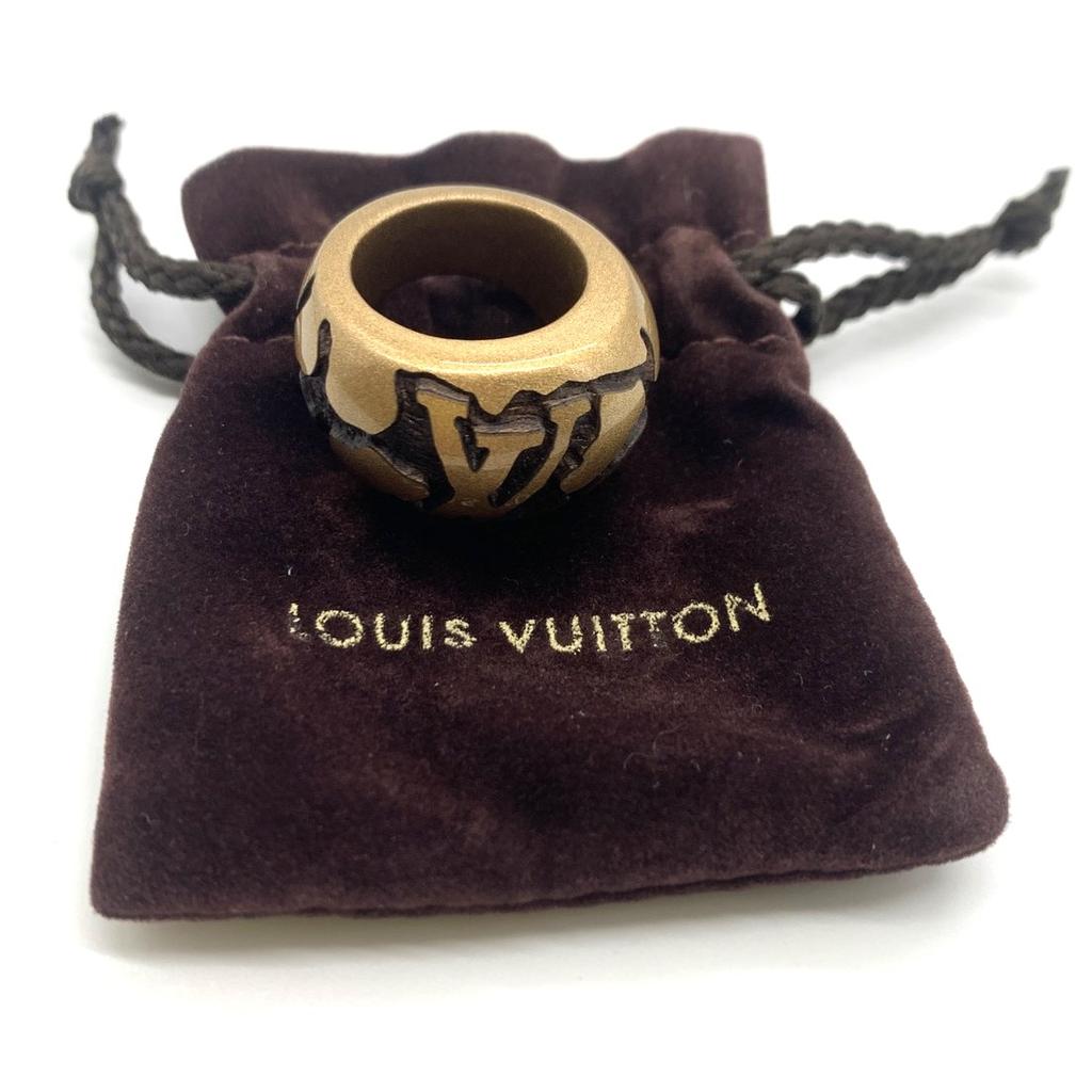 Used LOUIS VUITTONRing gold Wood unisex