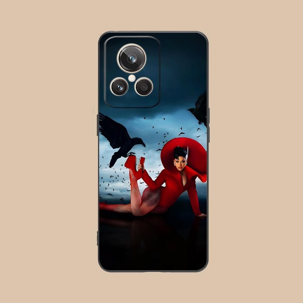 Cardi B Matte TPU Mobile Phone Case for Realme 15 14 13 12 11 10 9 Pro Plus T i Lite 5G Colorful Printing Cover