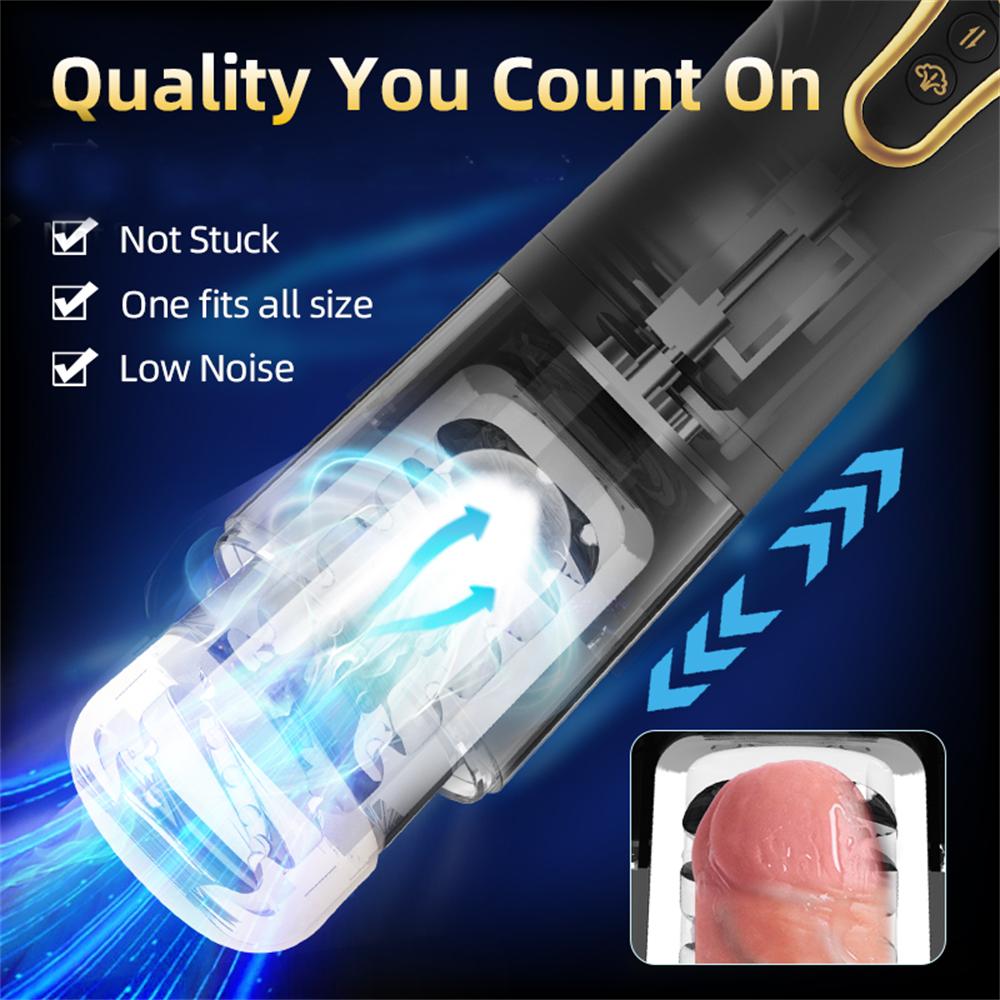 Telescopic Masturbation Cup Sex Toys For Men Penis Trainer Sexy Voice Pocket Pussy Man's Masturbation Vibrator Adult Supplies