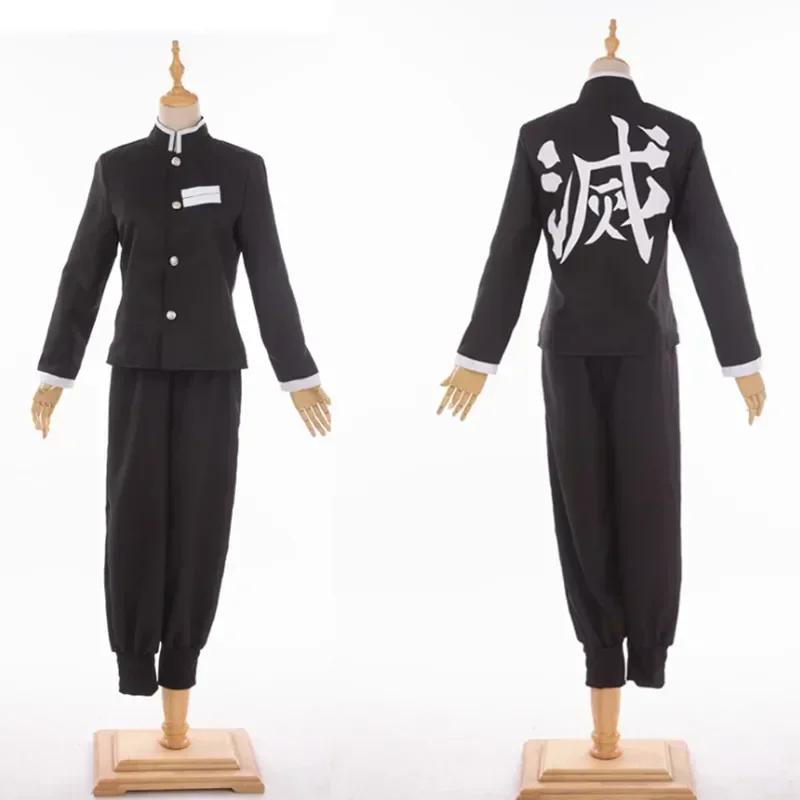 Halloween Ainme Kochou Shinobu Cosplay Kostuum Cosplay Haori Jas Pakken Uniform Pruik Halloween Kostuum Feest Voor S blauw