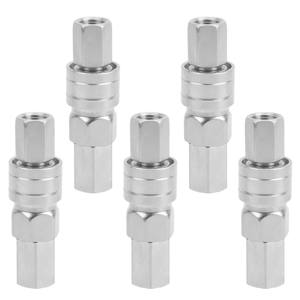 1 Satz Luft Schnellkupplung Pneumatikrohr Selbstsichernde Kohlenstoffstahl-Fittings SF20+PF20