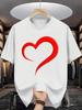 Unisex T-shirt Summer Men'S Fashion Pattern Short-Sleeved Letter Pattern Print T-Shirt