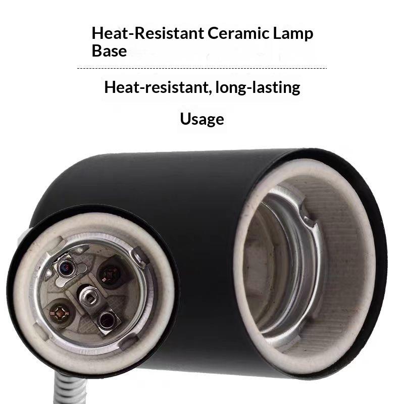 Turtle Sun Back Lamp Crawler UVA + UVB Crawler Pet Heating Lamp Holder Turtle Tank Three-in-one Heating Adjustable Thermal Insulation Lamp