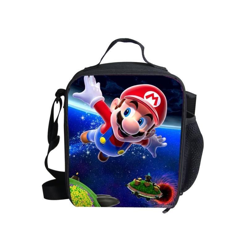 

Stylish Super Mario Crossbody Bag For Students Durable Oxford Cloth Shoulder Bag Style E