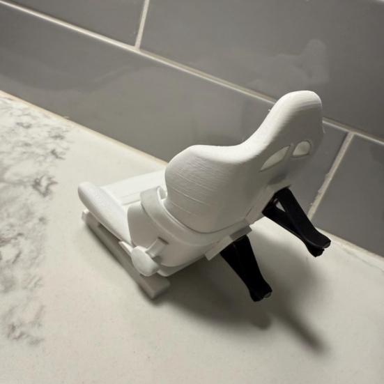 Car Seat Vent Clip 3D Printed Auto Vent Clip Clip-on Car Vent Decoration Mini Seat with Belt for Doll Car Interior Decor