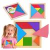 Tangram Mini Gra Logiczna Układanka Kreatywna Klocki Drewniane Puzzle