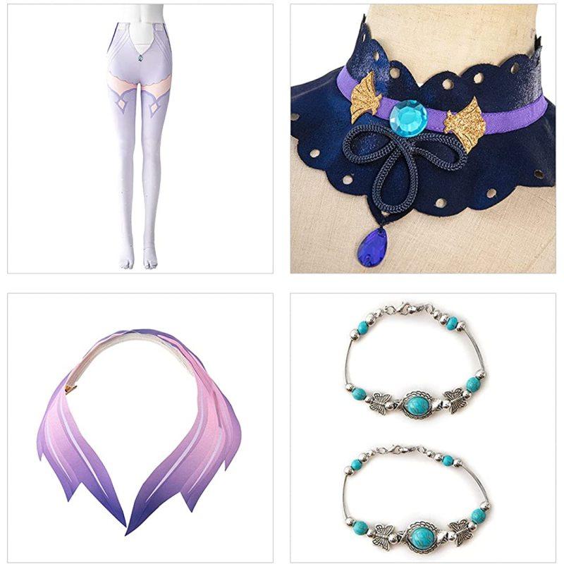Sangonomiya Kokomi Cosplay Costume Holloween Cosplay kjole