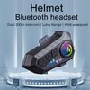 Y10-2X Bluetooth Helmet Intercom Headset, 500m Range, 2-Person Smart Voice Communication