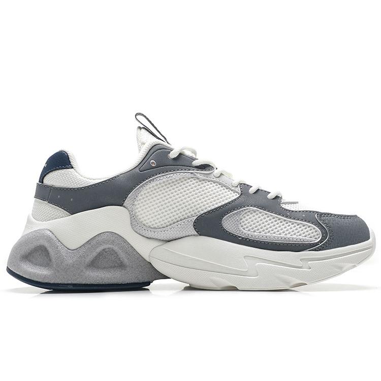 Anta Slip Resistant, Abrasion Resistant, Rebound Low Top Sports Casual Shoes Men's White Gray 112328892-2