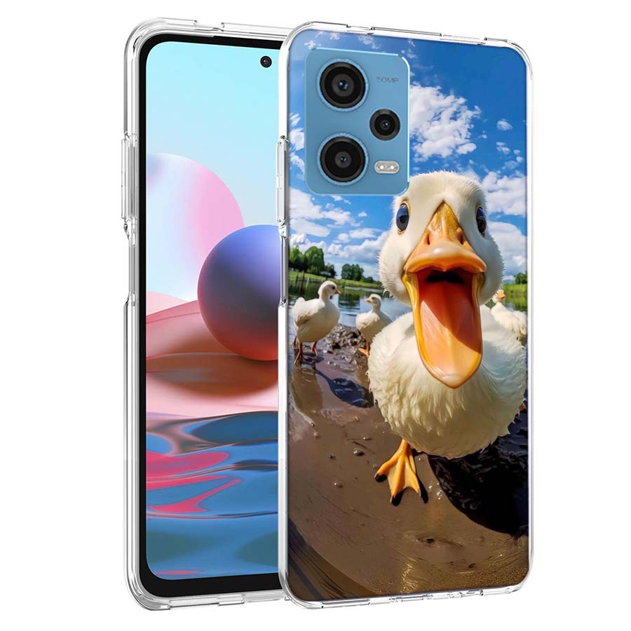 Yellow Duck Phone Case For Redmi Note 13 12 14 15 Pro Plus 13R 11 11T 11E 11S 10 Pro 10S 9 9S Cover Cell Clear TPU Capa Cases Sh