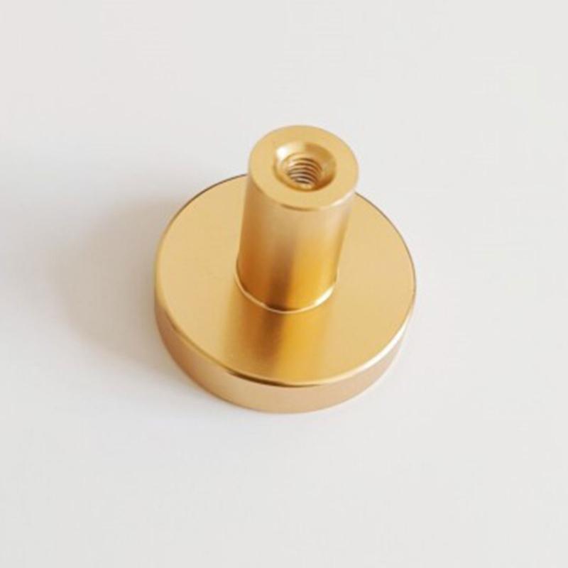 Set Of 12 Brushed Gold Dresser Knobs 1 Inch Diameter Gold Finish Cabinet Hardware Gold Drawer Knobs with Easy Install