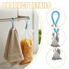 652F 6Pcs Metal Steel Teas Towel Hanging Clip Rusts Resistant Bath Towel Clamp