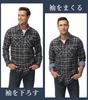 KEFITEVD Long Sleeve Check Plus Loose Shirt Size M Men's Shirt, Size, Fit, Spring, Pocket, Jacket, Casual, Wrinkle-Resistant, Flannel, Black/Gray,